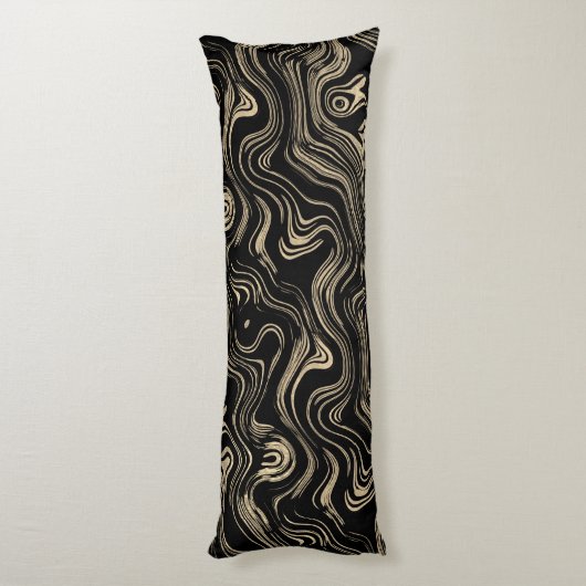 Gemarmerd Goud Lichaam Kussen (Achterkant (Verticaal))