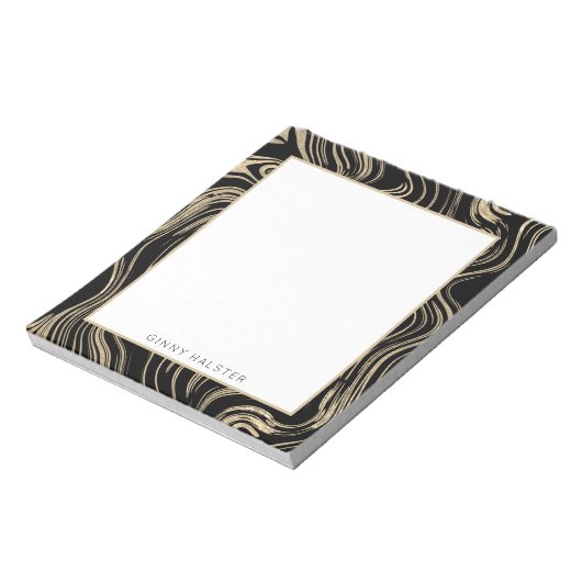 Gemarmerd goud, speciaal Notitieblok, 5,5 inch x 6 Notitieblok (Linkerzijde)