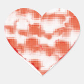 gemarmerd hart sticker (Voorkant)