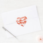 gemarmerd hart sticker (Envelop)