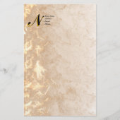  gemarmerd Initiaal Briefpapier (Voorkant)