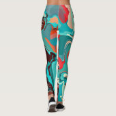 gemarmerd leggings (Achterkant)