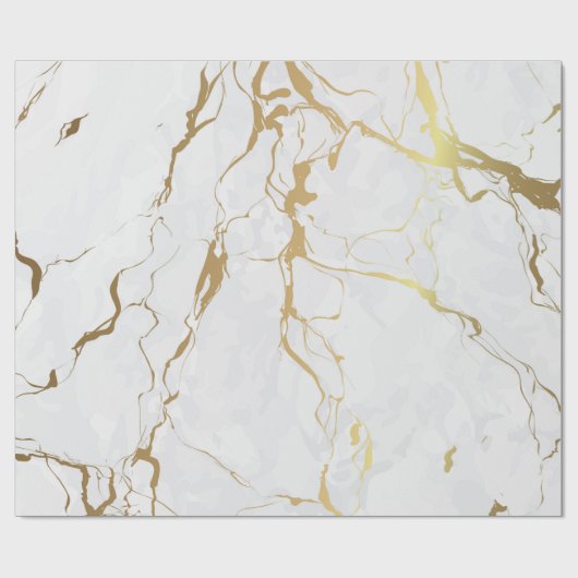 Gemarmerd met goudkorrel cadeaupapier (Vlak)