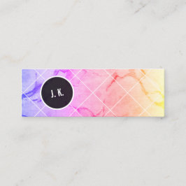 gemarmerd mini visitekaartje