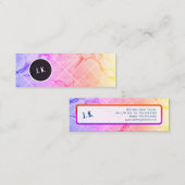 gemarmerd mini visitekaartje (Voorkant / Achterkant)