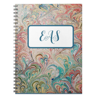 gemarmerd Notitieboek met Monogram