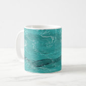 Gemarmerd oceaanwater koffiemok (Voorkant links)