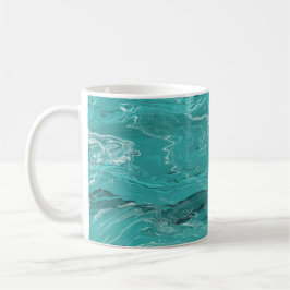 Gemarmerd oceaanwater koffiemok