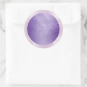 Gemarmerd Paarse ronde label (Tas)