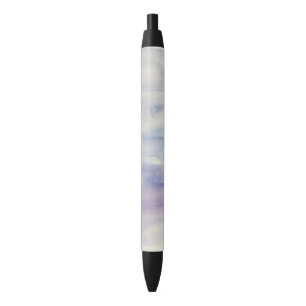 Gemarmerd Paarse Water Schilderij Textuur Patroon Zwarte Inkt Pen