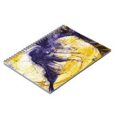 Gemarmerd papier: heldere acryl kunst notitieboek (Linkerzijde)