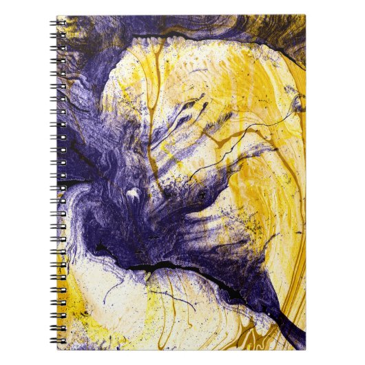 Gemarmerd papier: heldere acryl kunst notitieboek (Voorkant)