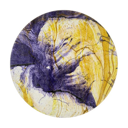 Gemarmerd papier: heldere acryl kunst snijplank (Voorkant)