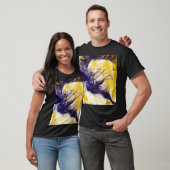 Gemarmerd papier: heldere acryl kunst t-shirt (Unisex)