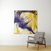 Gemarmerd papier: heldere acryl kunst wandkleed (In situ)