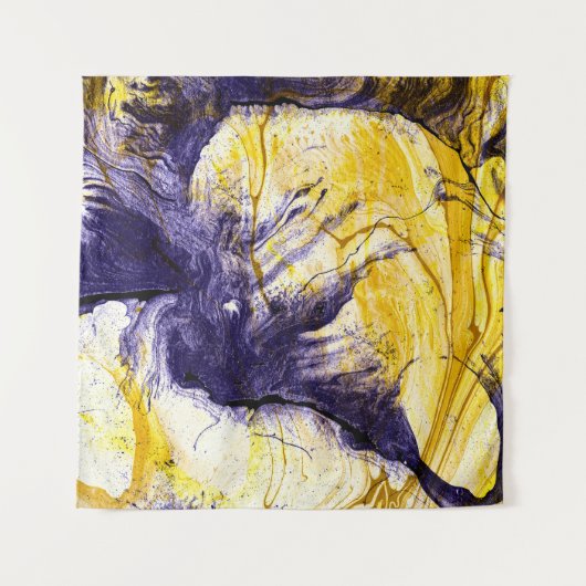 Gemarmerd papier: heldere acryl kunst wandkleed (Voorkant)