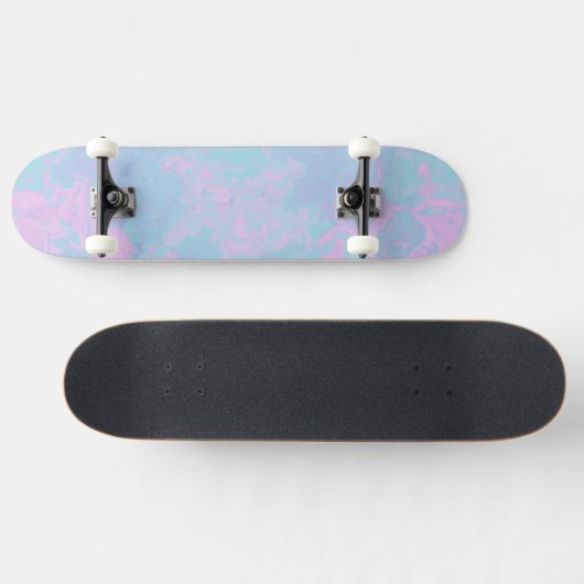 Gemarmerd Pastel Persoonlijk Skateboard (Horizontaal)