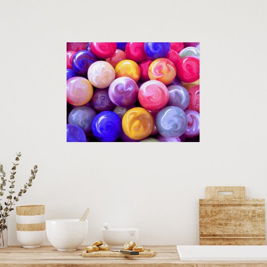 gemarmerd poster (Keuken)