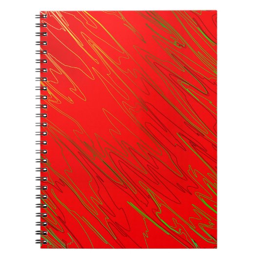 Gemarmerd rood Notitieboek (Voorkant)