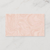 Gemarmerd Roos Elegante Vintage Bruiloft Website Informatiekaartje (Achterkant)