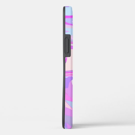 Gemarmerd Roze Paars Turquoise Case-Mate iPhone Case (Achterkant / Rechts)