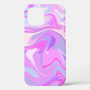 Gemarmerd Roze Paars Turquoise Case-Mate iPhone Case