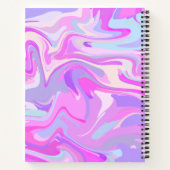 Gemarmerd Roze Paars Turquoise Notitieboek (Achterkant)