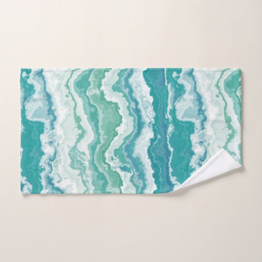 gemarmerd schuimrubber: zee bad handdoek (Handdoek)