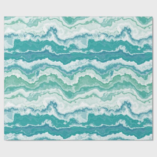 gemarmerd schuimrubber: zee cadeaupapier (Vlak)