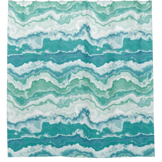 gemarmerd schuimrubber: zee douchegordijn (Voorkant)