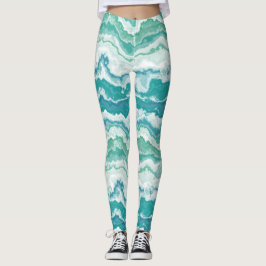 gemarmerd schuimrubber: zee leggings