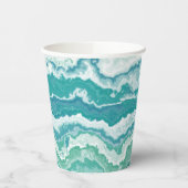 gemarmerd schuimrubber: zee papieren bekers (Links)