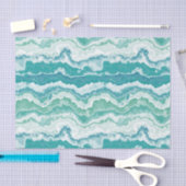 gemarmerd schuimrubber: zee tissuepapier (Craft)