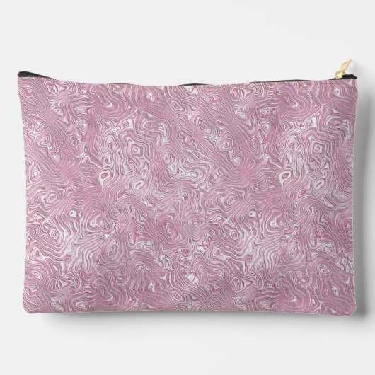 Gemarmerd Silk Moire Patroon in Dusty Pink Etui (Achterkant)