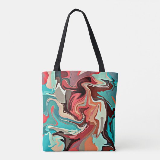 gemarmerd tote bag (Achterkant)