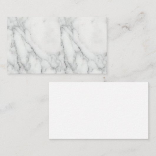 gemarmerd visitekaartje (Voorkant / Achterkant)