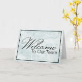 Gemarmerd Welkom bij het Team Nieuwe Medewerker Kaart (Gele Bloem)