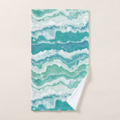 gemarmerd zee schuim : bad handdoek (Handdoek)