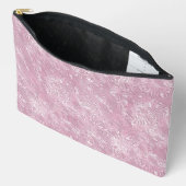 Gemarmerd Zijde Moire Patroon in Stof Roze Etui (Open)