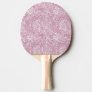 Gemarmerd Zijde Moire Patroon in Stof Roze Tafeltennisbatje