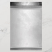 Gemarmerd zwart Briefpapier 5,5 x 8,5 inch (Voorkant)