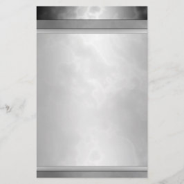 Gemarmerd zwart Briefpapier 5,5 x 8,5 inch