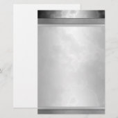 Gemarmerd zwart Briefpapier 5,5 x 8,5 inch (Voorkant / Achterkant)