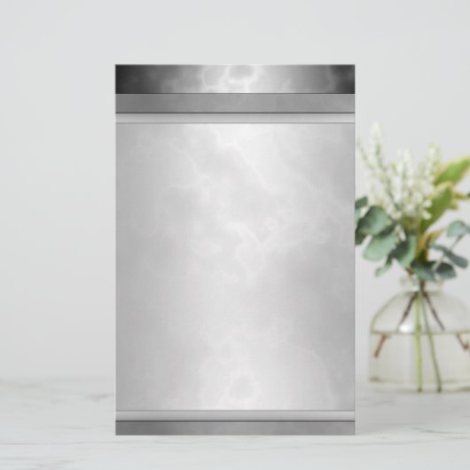 Gemarmerd zwart Briefpapier 5,5 x 8,5 inch (Staand voorkant)