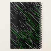 Gemarmerd zwart groen planner (Achterkant)
