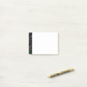 Gemarmerd zwart groen post-it® notes (Op bureau)