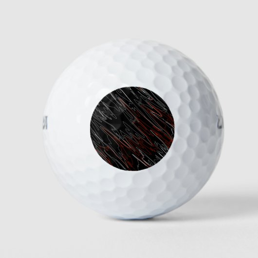 Gemarmerd zwart rood golfballen (Voorkant)