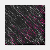 Gemarmerd zwart roze magneet (Voorkant)