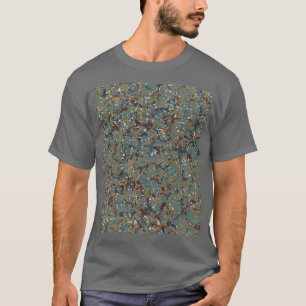 Gemarmerde abstracte schilderij t-shirt