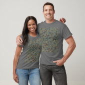 Gemarmerde abstracte schilderij t-shirt (Unisex)